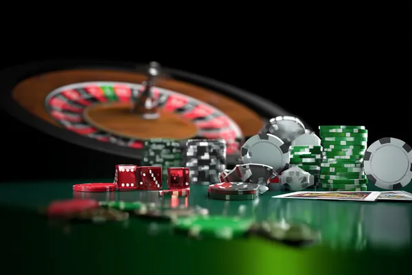 Un homme célèbre un moment gagnant sur son ordinateur tandis que des symboles de jeu flottent autour de lui, capturant l'énergie des jeux SPINAURA.